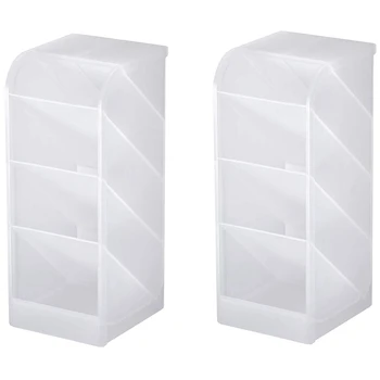 

Desk Organizer, Pen Markers Holder Storage Box Desk Organizer Multi-Functional for Office School Home Supply 2 Pack