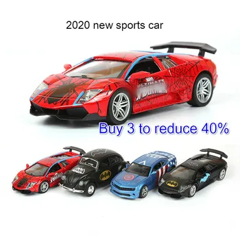 

New Cartoon Anime Alloy Car Real Sports Car Graffiti Car Model