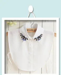 Стиль, женская белая рубашка с имитацией воротника, коллекция женских однотонных шифоновых блузок с воротником,, Прямая поставка