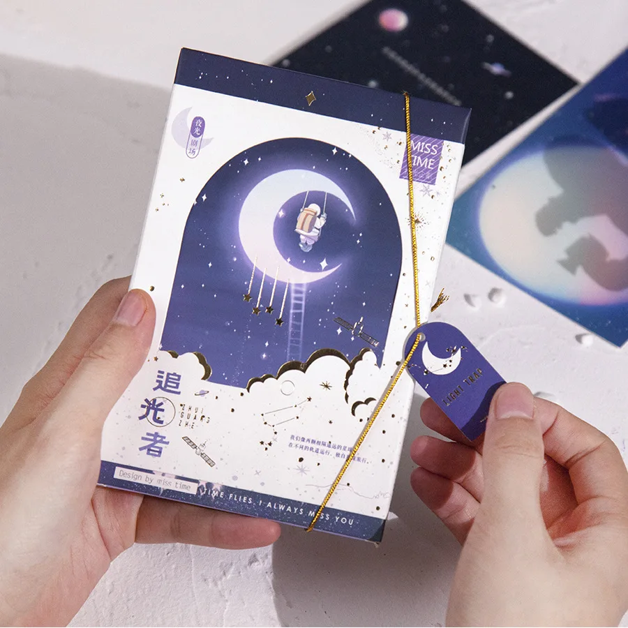 30 листов/комплект звездное небо светящаяся открытка астронавт мечта поздравительная открытка День рождения письмо подарочная карта