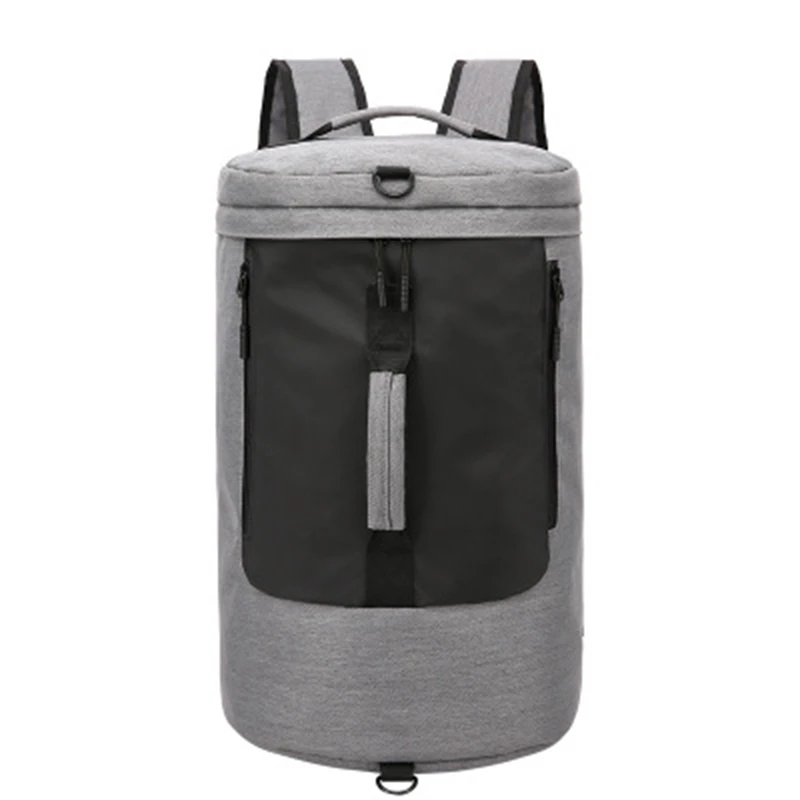 Gray ABDB-35L, водонепроницаемый полиэстер, мужская спортивная сумка для фитнеса, многофункциональная сумка-тоут, сумки для спортзала, для путешествий, для бизнеса, рюкзак для ноутбука - Цвет: Gray