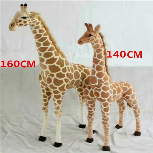 Fancytrader 63 дюйма крупнейшей в виде жирафа, плюшевые игрушки набивной гигантский моделирование животных кукла "Жираф" для детей подарок домой деко 160 см 3 размера