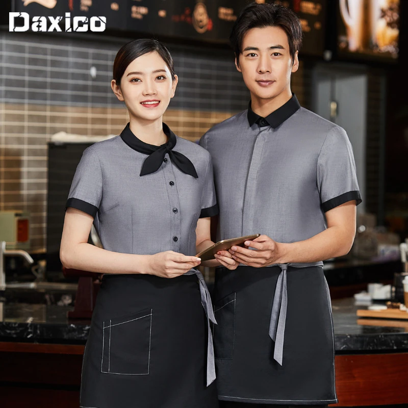 espina Barrio Problema Uniforme de camarero para hombre y mujer, ropa de trabajo para Catering,  Hotel, servicio de comida, camarera, café, Kichen, camisa de Chef| | -  AliExpress