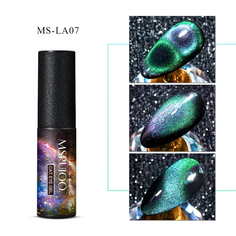 MSRUIOO 9D Galaxy Гель-лак «кошачий глаз» Хамелеон для использования с магнитом замочить от УФ/светодиодный лак для ногтей Полупостоянный Маникюр гель Лак 5 мл - Цвет: Q01730