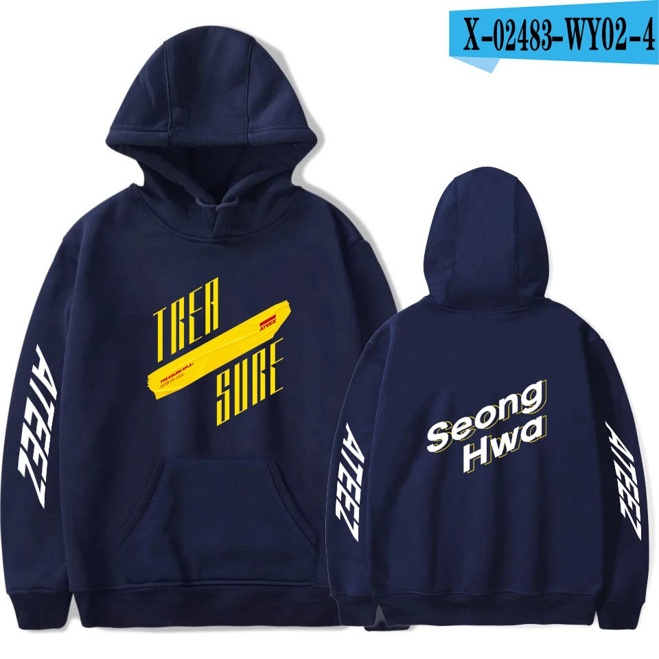 As picture ATEEZ последняя толстовка мужская и женская модная осенняя и зимняя поп певица толстовка с капюшоном защита Женский Мужской пуловер - Цвет: As picture
