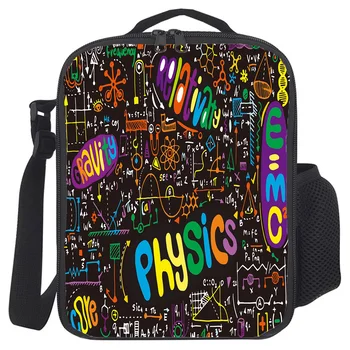 

Physics Science Academic Algebra Formula Portable Thermal Picnic Shoulder Lunch Bag for Women Office Cooler Box Handbag Pouch
