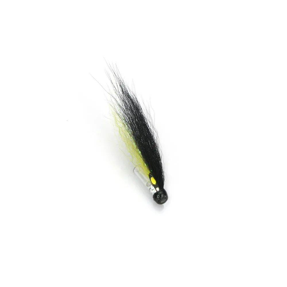LAE034-Silver Stoat Tail Riffle Hitch Tube Fly (3)