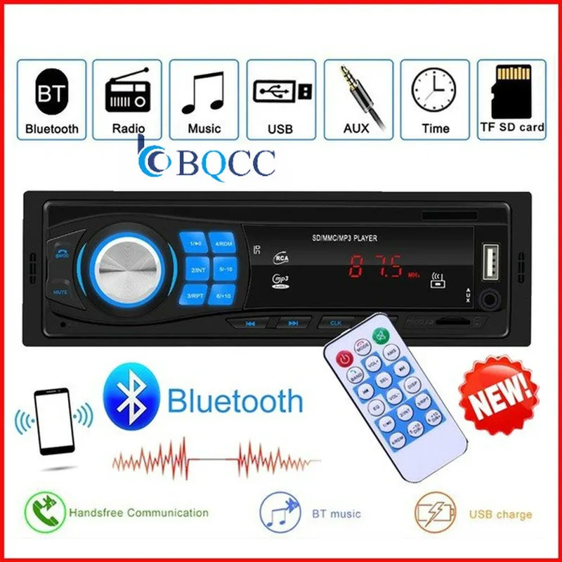 Car In-Dash Radio Player Wireless Bluetooth Stereo MP3 Audio Player 1DIN USB SD 