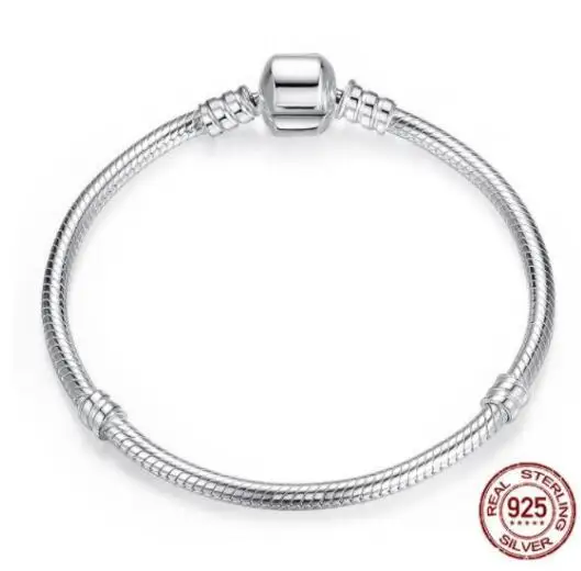 Original 925 Sterling Silver Moments Pave Heart Clasp With Crystal Bracelet Bangle Fit Bead Charm DIY Europe Jewelry - Окраска металла: 1