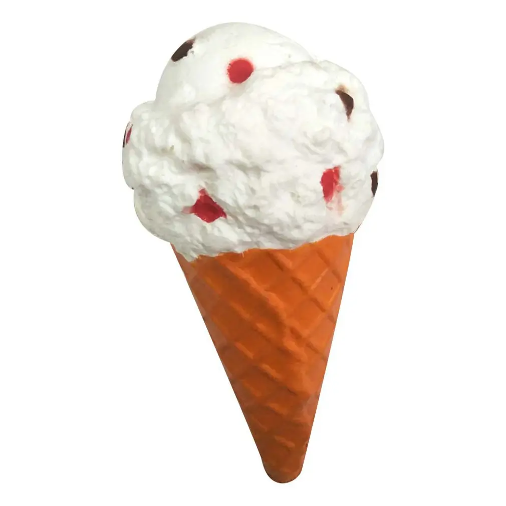 white Мини большой мороженое ПУ кукла медленное восстановление декомпрессии игрушка пена расслабленная игрушка украшение мягкая игрушка торт образец модели - Цвет: white