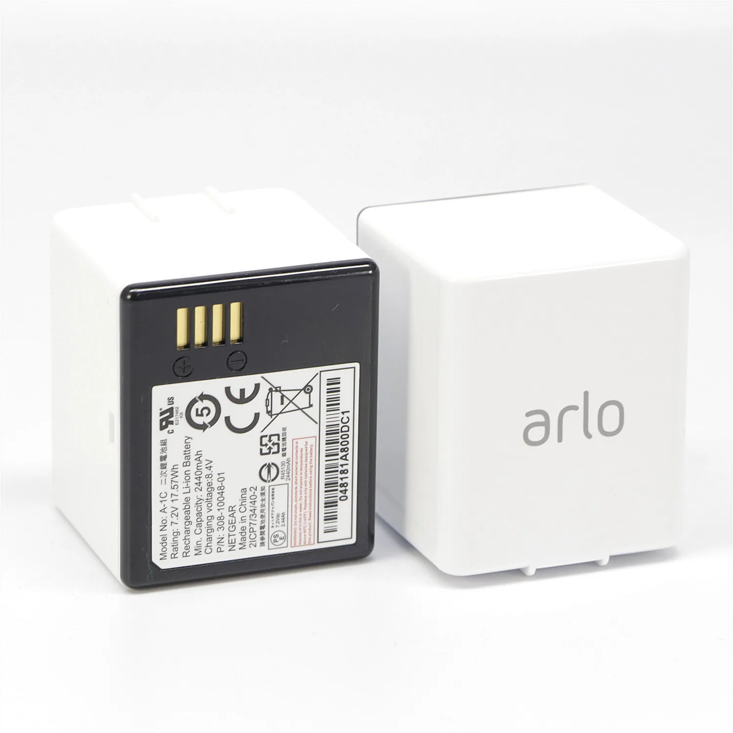 

2Pcs Original Replacement Battery A-1 For ARLO PRO /PRO 2 Security Camera VMA4400 VMS4230P NETGEAR Camera Batteries 2440mAh