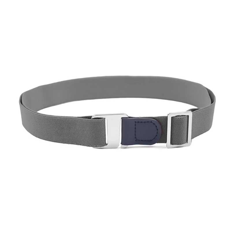 Регулируемый эластичный поясной ремень унисекс с плоской пряжкой, Нескользящие поясные ремни, аксессуары для одежды для мужчин и женщин, брюки и джинсы