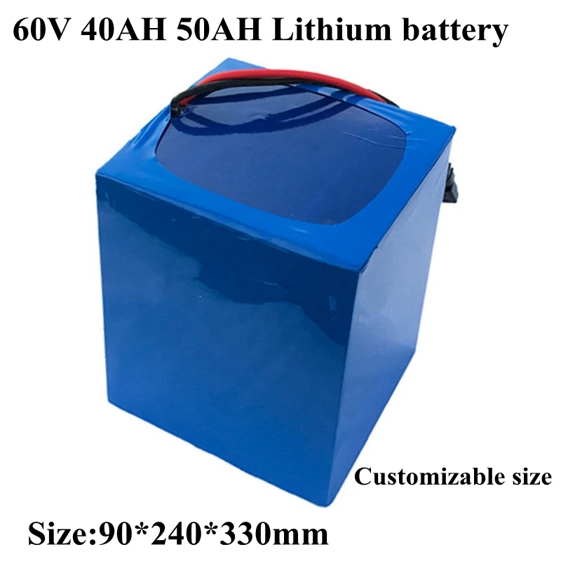 60V 40Ah 50Ah большой емкости аккумулятора электроскутера встроенный 50A BMS 3000w литиевая
