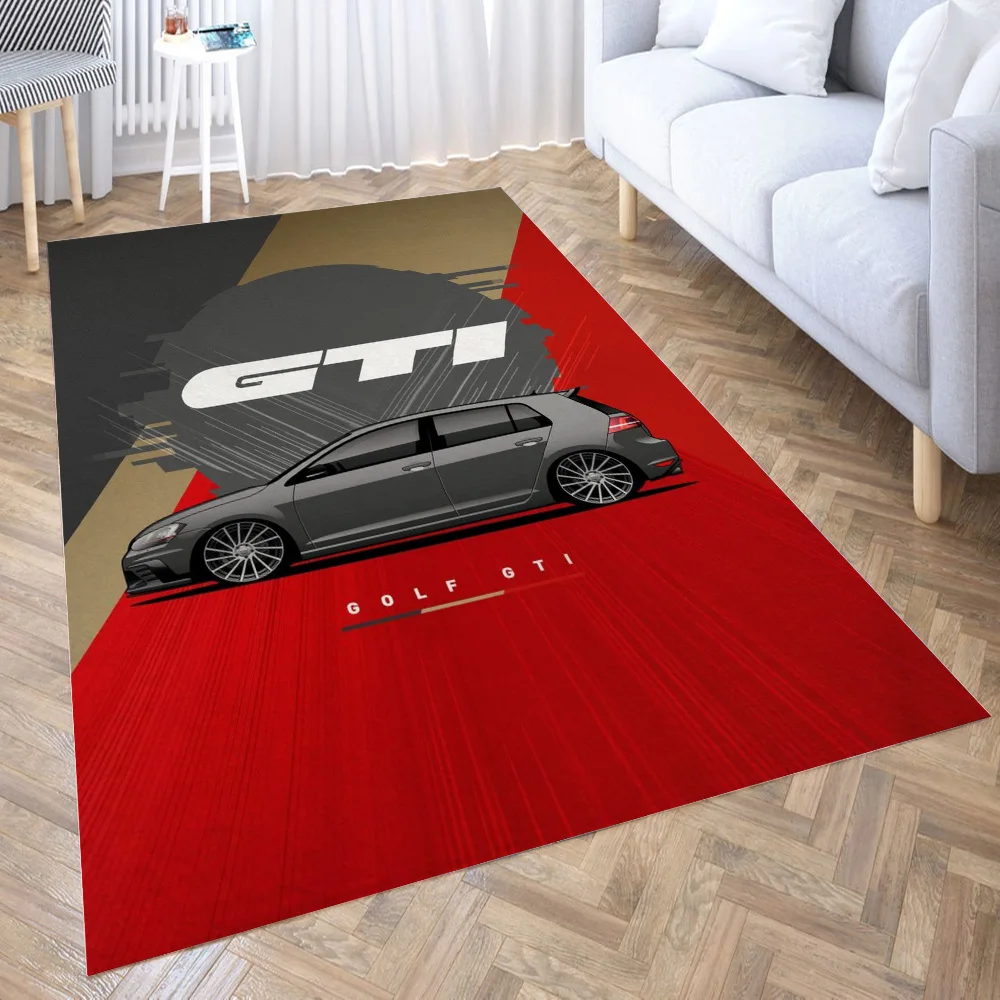 Golf GTI 3D печать комната спальня противоскользящие плюшевые Коврики для пола дома