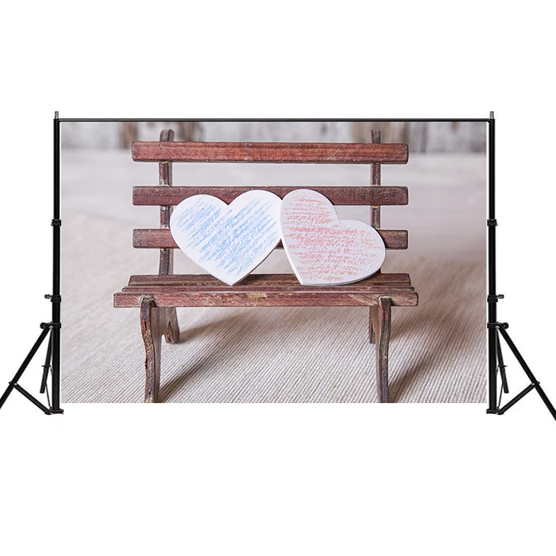 

WHISM- 5*3 Feet Real Shot Creative Heart-shaped Background Cloth Photo Cloth Furniture Decoration Painting