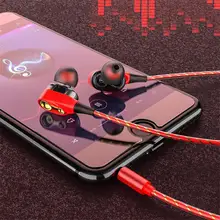 2021 nowe sportowe gry muzyczne słuchawki Dual-Motion Coil regulowany przewodowy zestaw słuchawkowy dla Apple Xiaomi Android smartfony douszne tanie tanio BLUELANS Nauszne NONE Bone Conduction CN (pochodzenie) wireless bluetooth Zwykłe słuchawki Liniowa adapter w kształcie zapalniczki