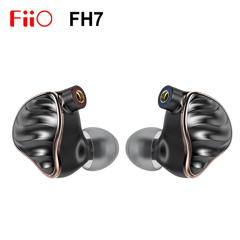 

FIIO FH7 HIFI In-ear earphone New Flagship 5 Hybrid Drivers 4 Knowles BA + 13.6mm Dynamic IEM with MMCX Detachable Cable