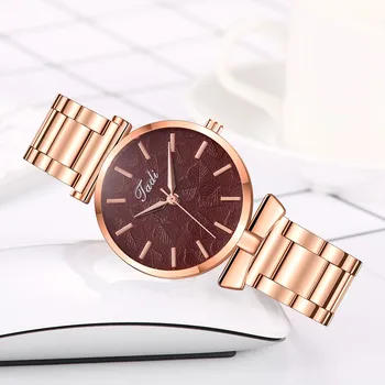 

Women Watch Luxury Sleek Minimalist Quartz Stainless Steel Band Watch Famous Magnet Buckle Irregular Mirror Watch Zegarek Damski