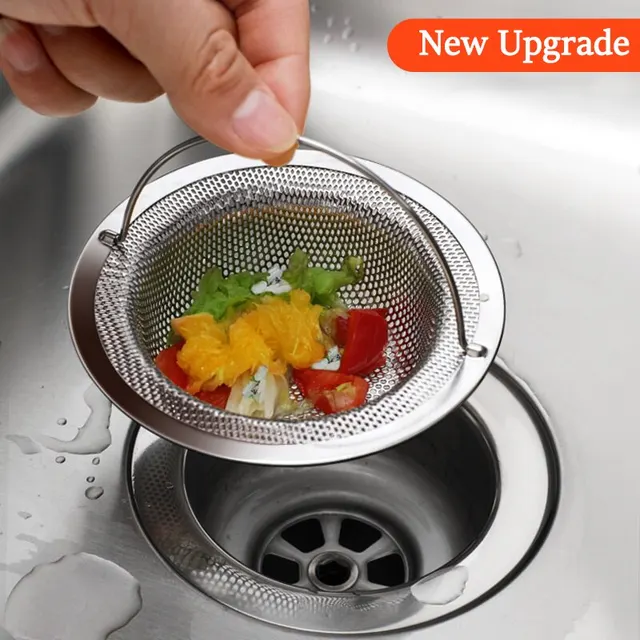 Kitchen Water Sink Filter Kitchen Stainless Steel Bathroom Floor Drain  Cover Shower Hair Catcher Stopper Sink Accessories Tools - AliExpress