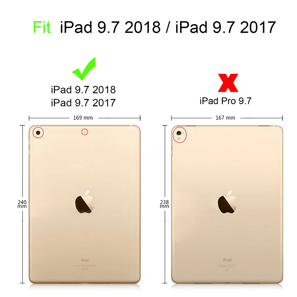 MTT чехол для Apple iPad 9,7 дюймов A1893 A1954 из искусственной кожи с откидной умный защитный чехол для планшета чехол Coque A1822 A1823