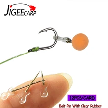 Металлическая приманка для ловли карпа, шпилька, заколка для волос с прозрачными резиновыми стопами, зажим для ловли карпа, снасти, аксессуар