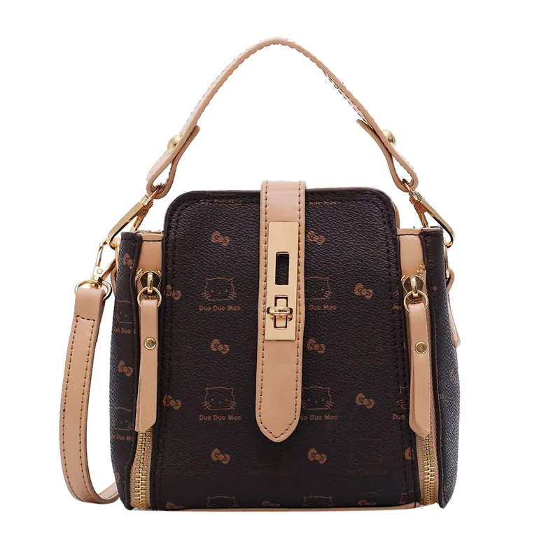 

2020 Channels New Kt Cat Fashion Bucket Bag Wild Western Style Texture Cute Handbag Trend Diagonal Shoulder Bag Women corssbody
