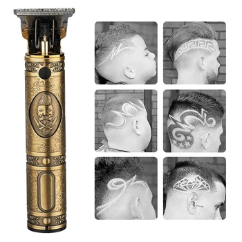 

Electric Hair Clipper Rechargeable Beard Razor Portable T-Blade Hair Trimmer Cordless Men Children Hair Cutting Instrument