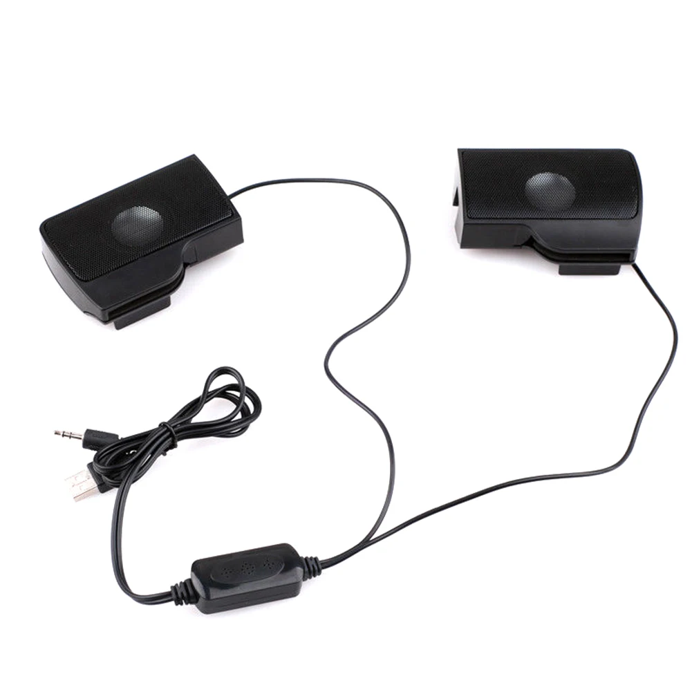 Мини Портативный USB клип на звуковая панель стерео динамик для ноутбука MP3 PC PUO88