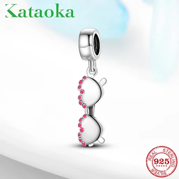 

Fit Original Charm Kataoka Charms Cool glasses shape 925 Sterling Silver beads For jewelry Bracelet Bangle making