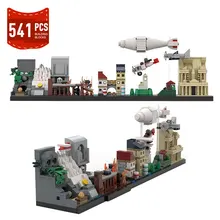 

Anime Indianaing Jonesed Skyline City Building Blocks Architecture Series Model Children Toys Skyline Building Education Toys