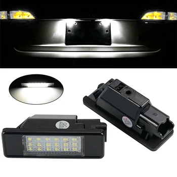 

LED License Number Plate Light For Citroen Picasso C3 C4 C5 C6 For Peugeot 106 FL 1007 207 307 308 3008 406 407 508 Plate Bulbs