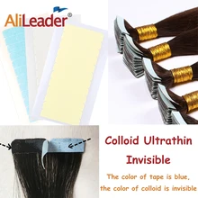 Alileader 5*12 шт/упаковка супер лента для наращивания волос клейкая двухсторонняя водонепроницаемая лента для наращивания волос/кружева/парик