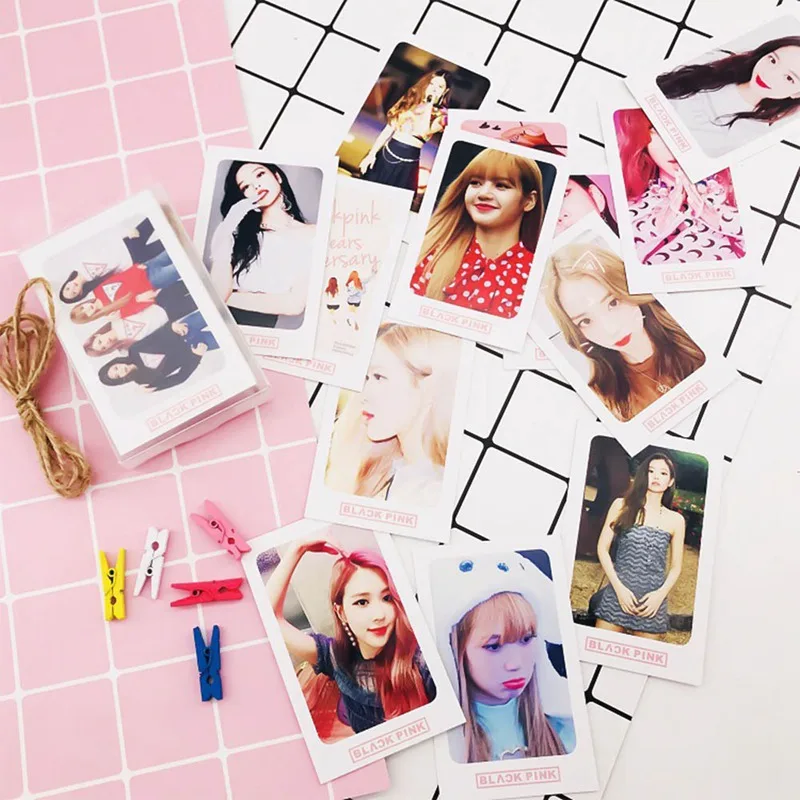 32 шт./компл. blackblackpink альбом LOMO карты Новая мода самодельные бумажные фото карты HD фотокарты