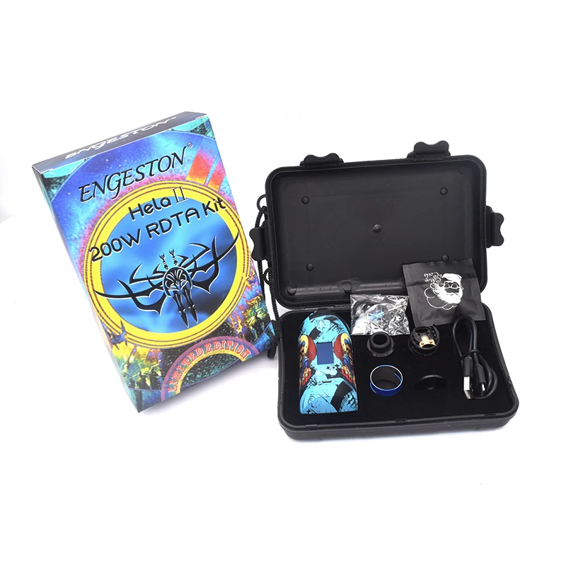 

Original Engeston 200W Adjustable box mod vape with 5000 mAh Dual 18650 Battery E-Cigarette 510 Thread RDA RTA Vapor Storm 200W