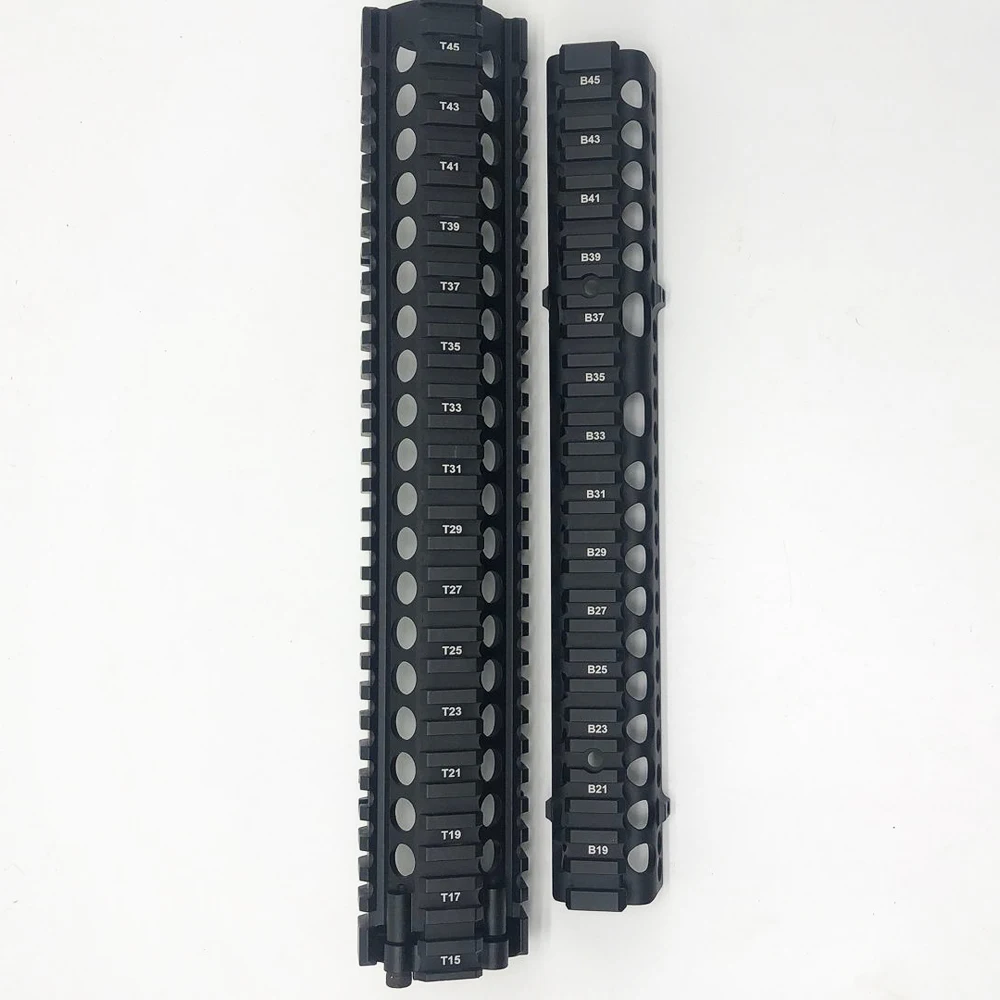 Черная анодированная 12 7 дюйма MK18 RISII Quad Handguard Rail Split две части ручная защита из