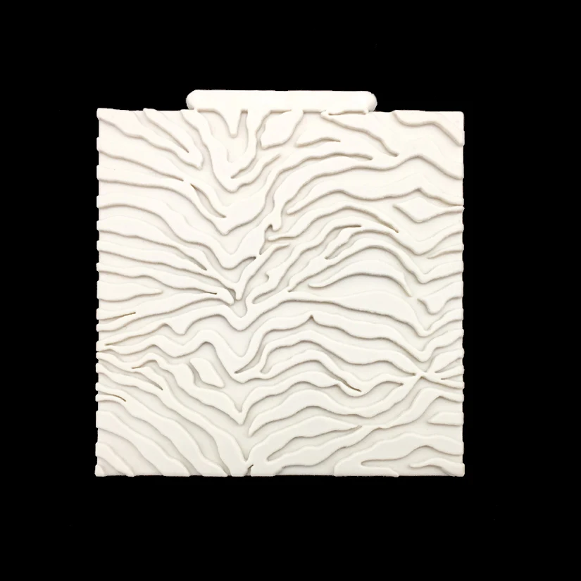 Zebra-полосатая форма 100% Platinum Silicone Sugarcraft Mold, инструменты для украшения тортов из мастики Bakeware