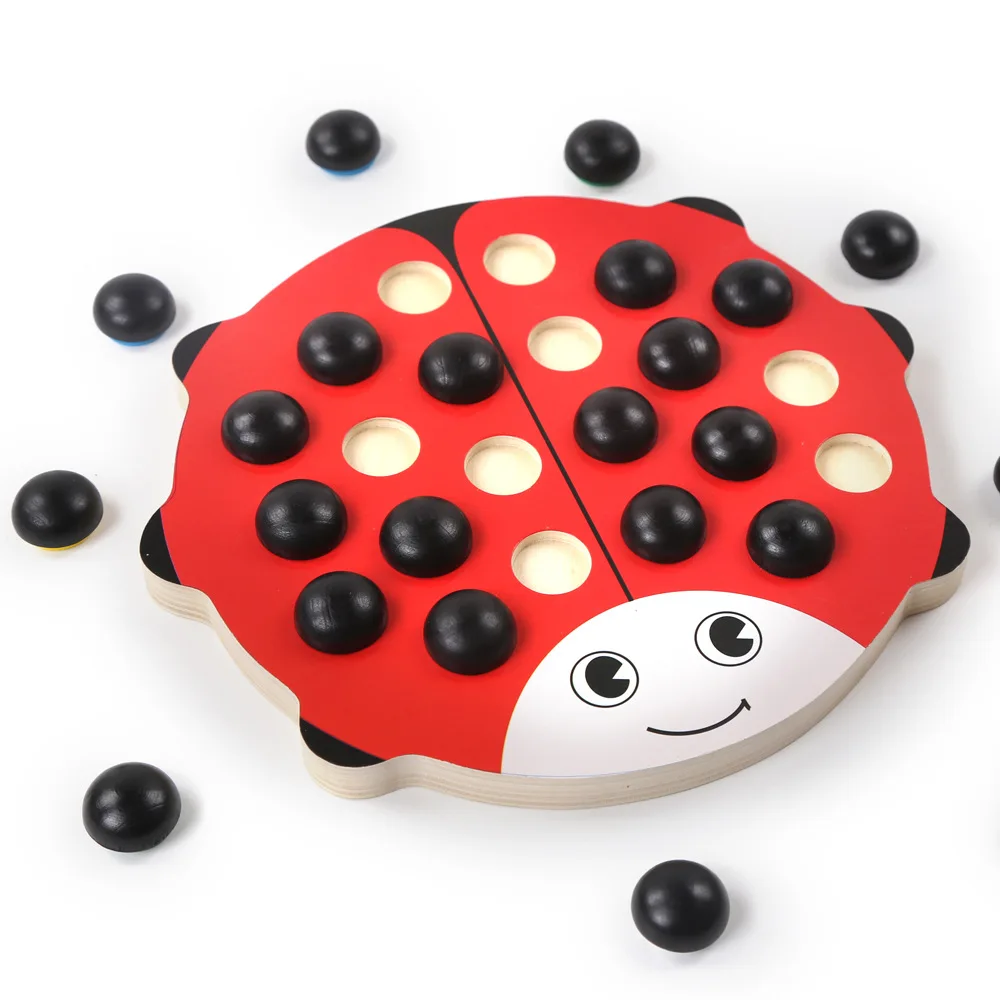  Wooden Montessori children's memory chess interactive puzzle table games logical thinking attention