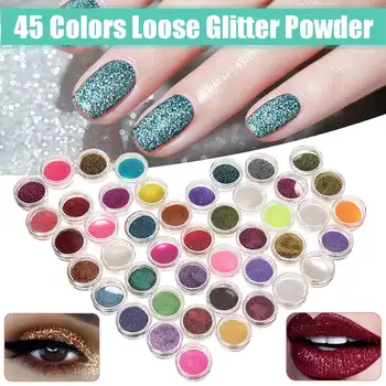 

2020 Shiny Eye Shadow 45color Multicolor Matte Makeup Loose Powder Flexible Long-lasting Glitter Eye Shadow Pearl Powder