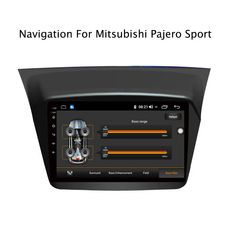 Perfect Ectwodvd 9inch Andriod 8.1 Car DVD GPS For Mitsubishi Pajero Sport 2013-2017 4G RAM 64G ROM CarPlay DSP 4G LTE with WIFI 6