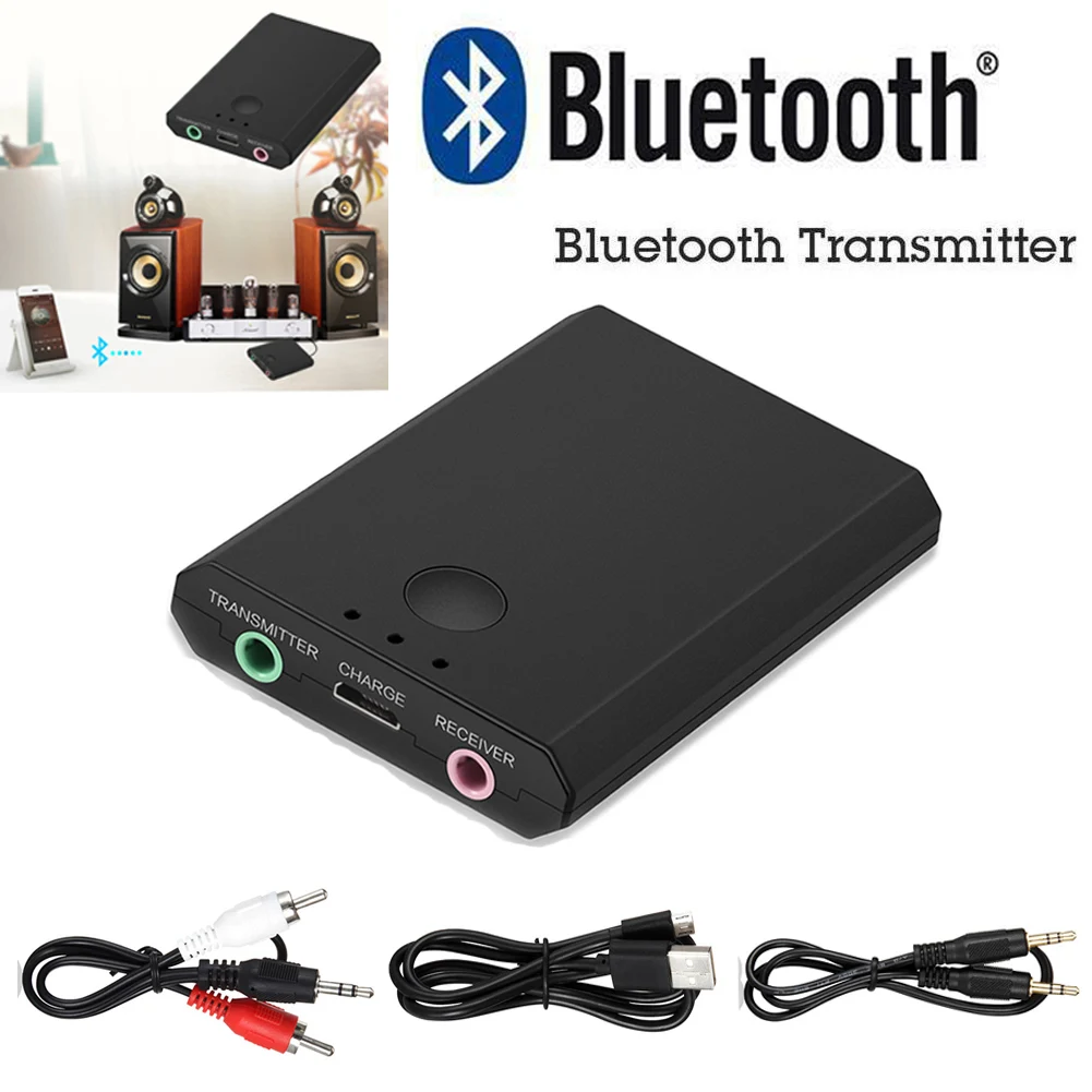2 в 1 беспроводной Bluetooth стерео приемник наушники адаптер для игр Музыка Аудио передатчик Автомобильный приемник-громкоговоритель рецептор