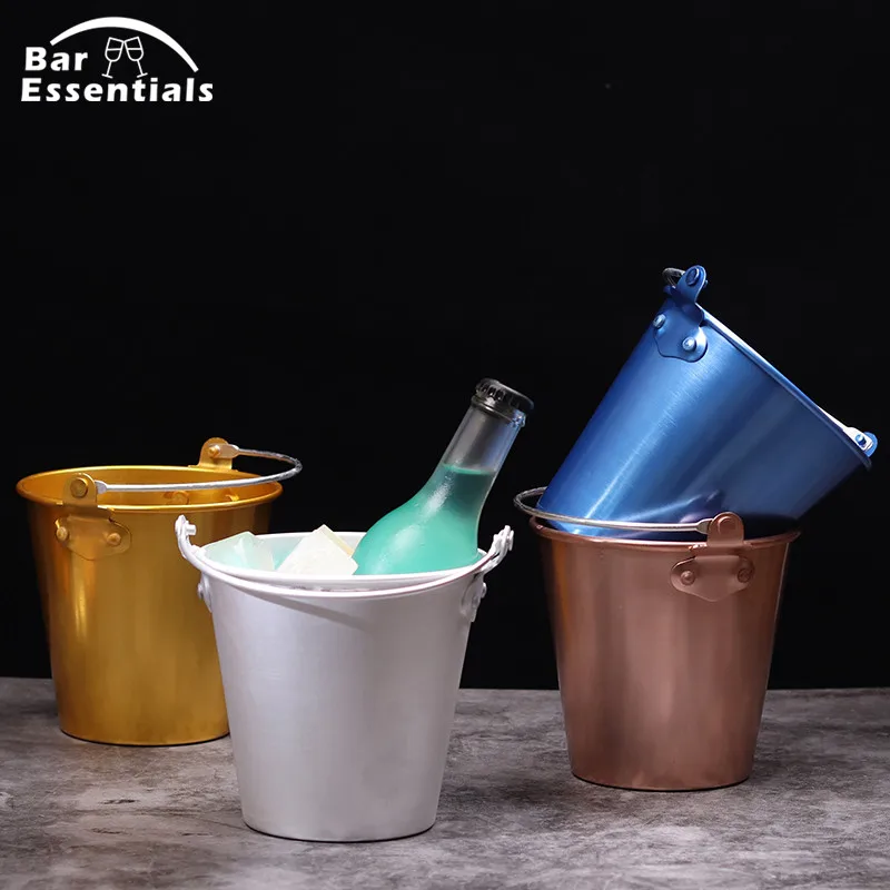 

1.25L/1.75L Silver/Copper/Gold/Blue/Green Ice Bucket Stainless Steel wine ice bucket Wine Champagne Beer Chiller Ice Barrel