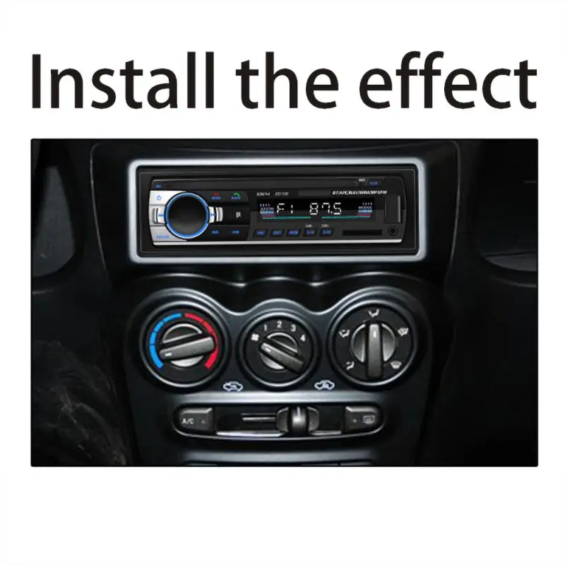 Автомагнитола 1 Din 12V автомобильный стерео Bluetooth MP3 музыкальный плеер USB Aux вход TF карта Авторадио с пультом дистанционного управления