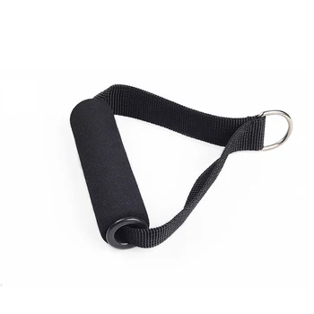 

2PCS Black Tricep Rope Cable Attachment Handle Bar Resistance Gym Training Band