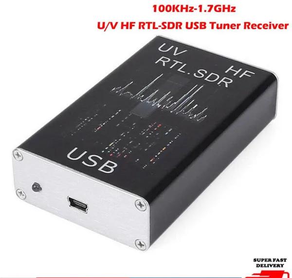 100 кГц-1,7 ГГц Полнодиапазонный UV HF RTL-SDR USB тюнер приемник/R820T+ 8232 радио