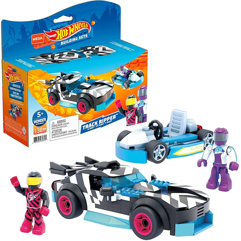 Building Toys for Kids 5 Years and Up Hot Wheels Mega Construx Off-Duty and ATV Construction Set 