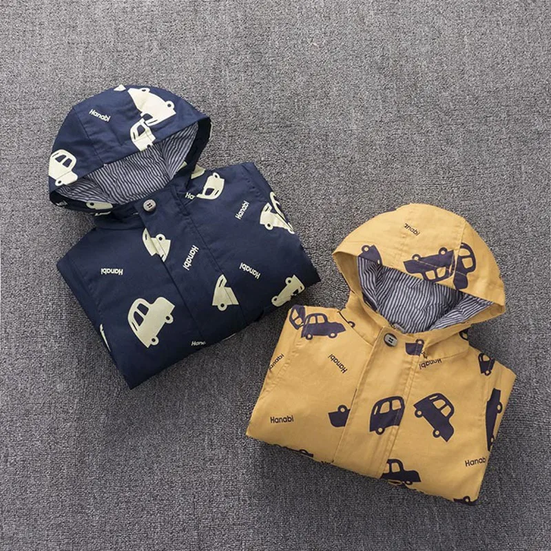 CROAL CHERIE Warm Winter Jacket Coat Baby Boys Parka Cute Car Kids Jacket Hood Winter Children Jacket Fall Toddler Outerwear (8)