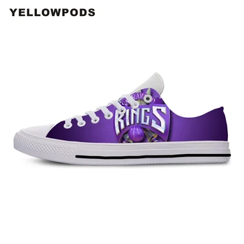 

Flats Classic Canvas Shoes Kings Sacramento Basketball Fans Women Woman White Flats 3D Print Casual Fashion Shoes