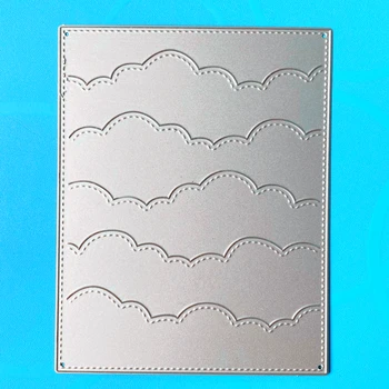 

YINISE SCRAPBOOK Metal Cutting Dies For Scrapbooking Stencils CLOUD BACKGROUND DIY PAPER Album Cards Making Embossing Die CUT