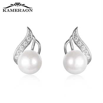 Women’s Pearl Earrings Crystals Beautiful Designer Hanging Drop Wedding Earrings 925 Silver Jewelry Catkins With Pearls