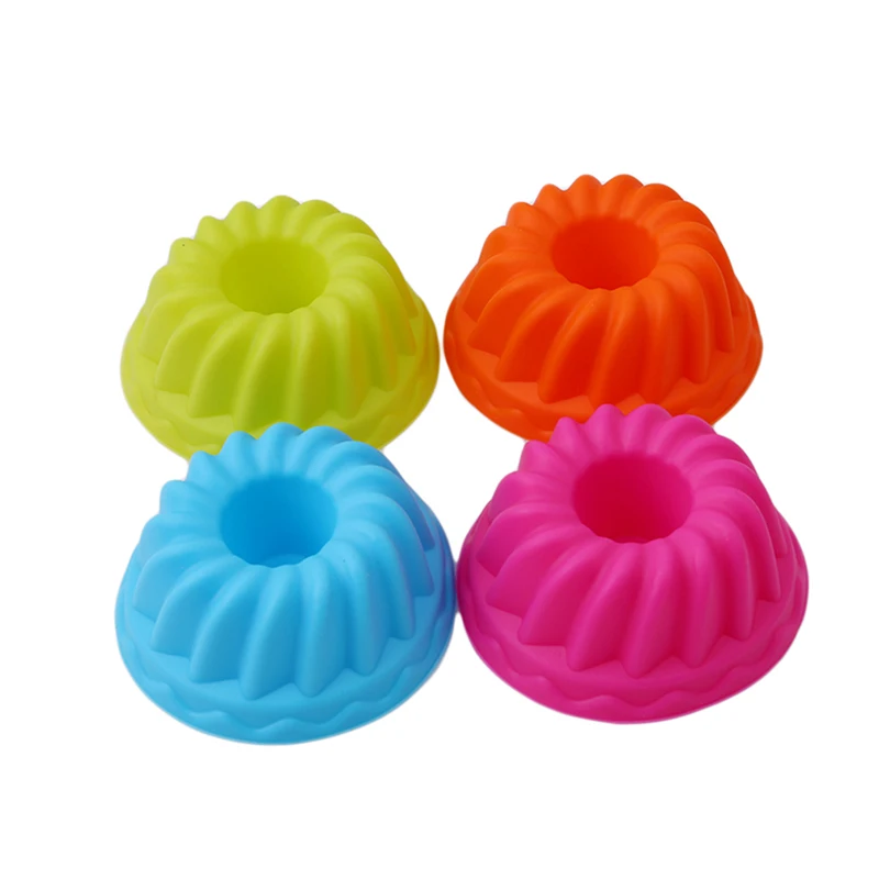 

12PCS/Pack Cake Silicone Mold Fondant Pan 3D Muffin Cupcake Pumpkin Form Kitchen Baking Pastry Tools Cake Decorating Tools